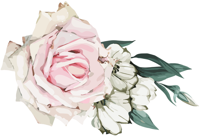 dekorative Rose